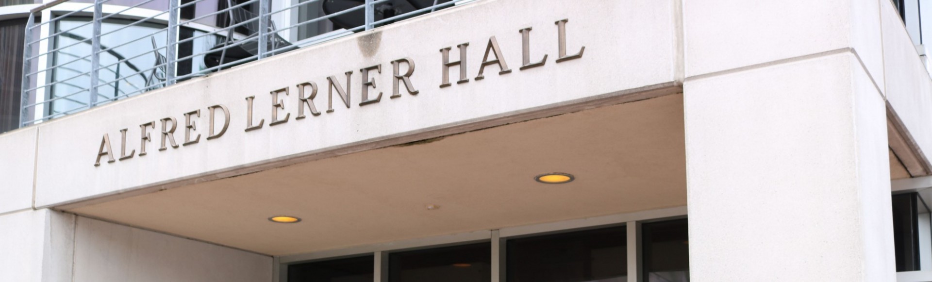 Exterior photo of Lerner Hall