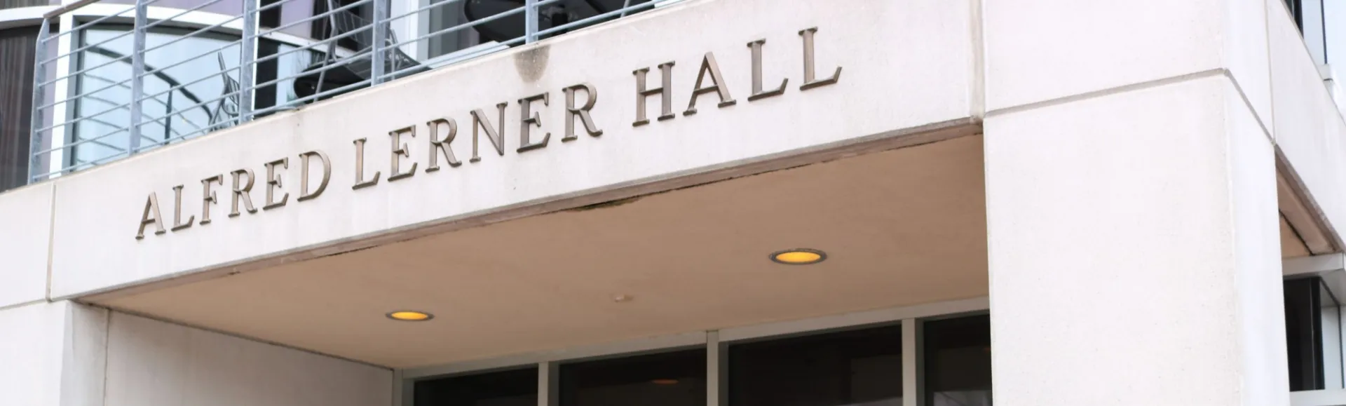 Exterior photo of Lerner Hall