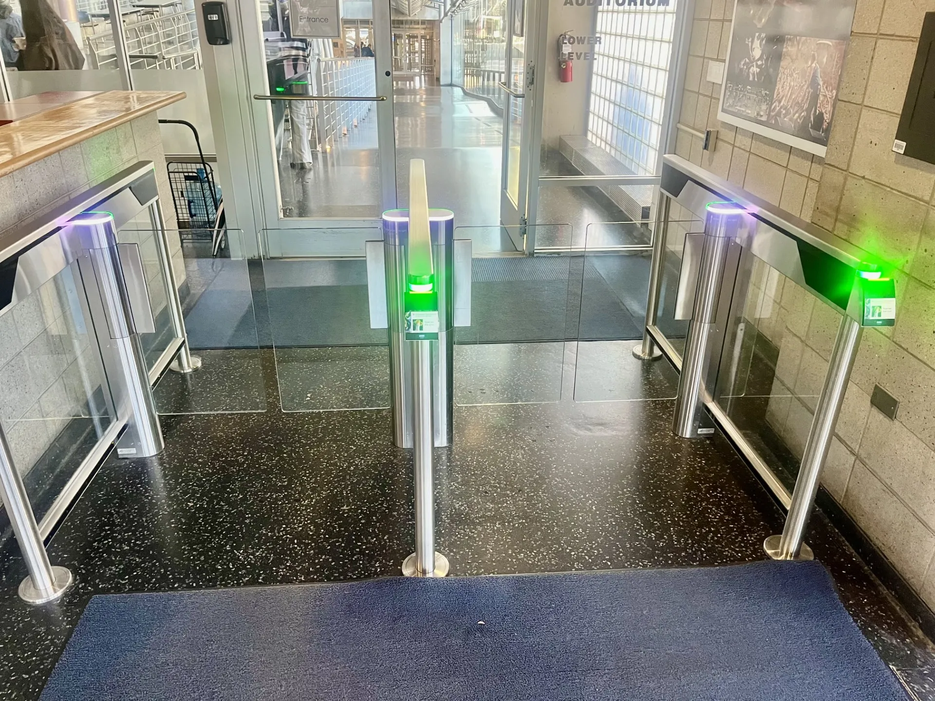 New turnstiles installed at Lerner Hall main entrance
